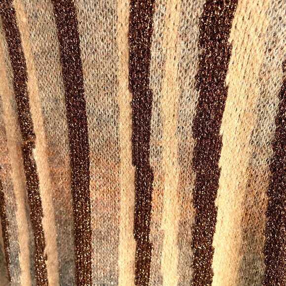 Anthropologie FRNCH Chantal Shimmer-Striped Knit Kimono Cardigan Duster, NWT - Picture 11 of 15